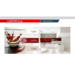 Фасад LuxeForm Acryl GL-000U Белая ночь, глянец, толщина 18,4мм, основа МДФ, обратная сторона-высокопрочное покрытие в цвет